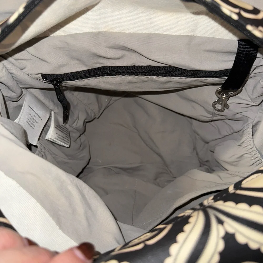 Petunia Pickle Bottom Black and Cream Diaper Bag